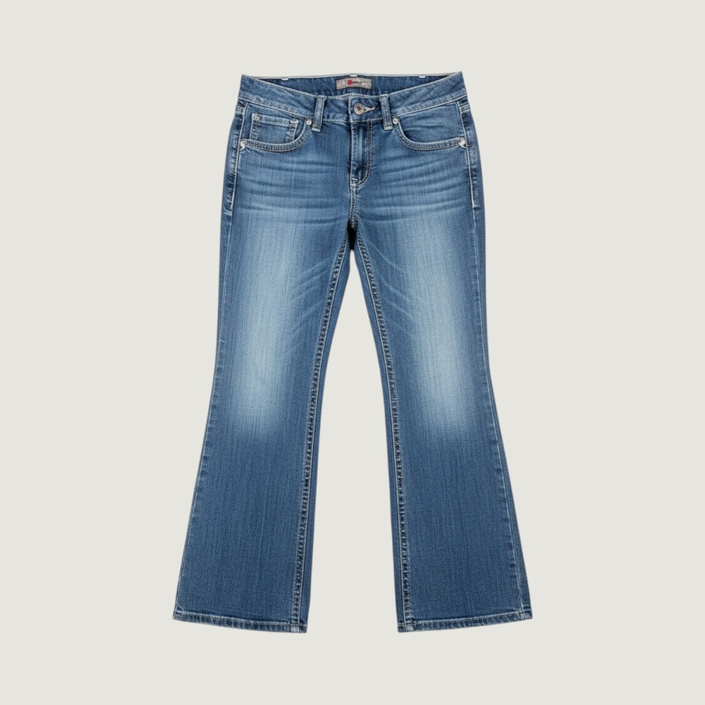 Ariat Work FR Mid Rise Boot Cut Jeans Medium Wash Blue Denim 32Sx25 CAT 2 13298